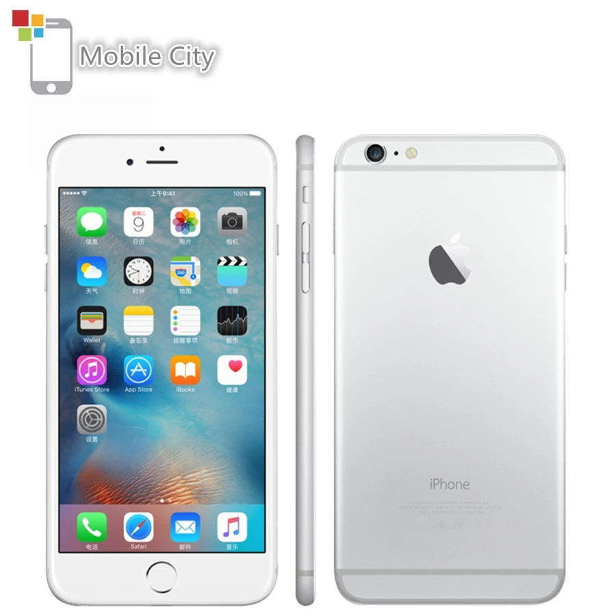 Оригинальный Apple iPhone 6 Plus IOS смартфон 5 дюйма 16 Гб/64 Гб/128 Гб ПЗУ двухъядерный 8 Мп