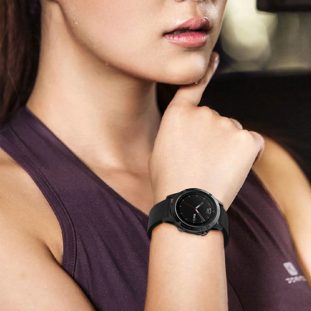 Yayuu ремешок для Garmin Fenix 6/Fenix 5/5 Plus/Forerunner 935/945/Approach S60/Quatix 5 быстросъемный ремешок из натуральной кожи