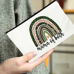 Cosmetic Bag for Makeup Rainbow Mama Cosmetics Organize Make Up Mini Organizer Storage Handbags Women's Travel Bags Pouch Kawaii