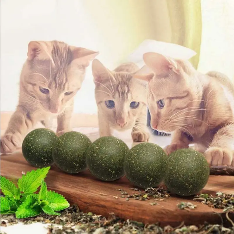 Pet Cat Catnip мяч для чистки зубов кошек улучшает аппетит игрушки-Жвачки Кот полезный, безопасный угощение Z