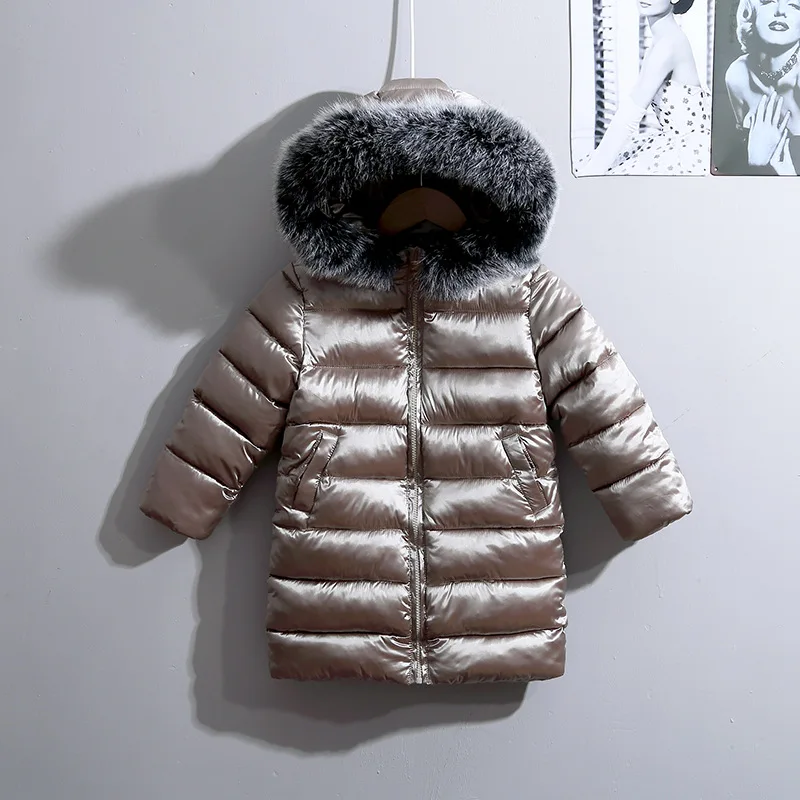 Одежда для маленьких девочек и мальчиков manteau fille Winterjas Meisje Jongen, Детские пальто Зимний комбинезон, Roupa, шапочка для малышей, Garcon Hiver, зима - Цвет: Хаки