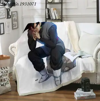 

Anime Dragon Ball 3D Printed Fleece Blanket for Beds Thick Quilt Fashion Bedspread Sherpa Throw Blanket Adults Kids 06