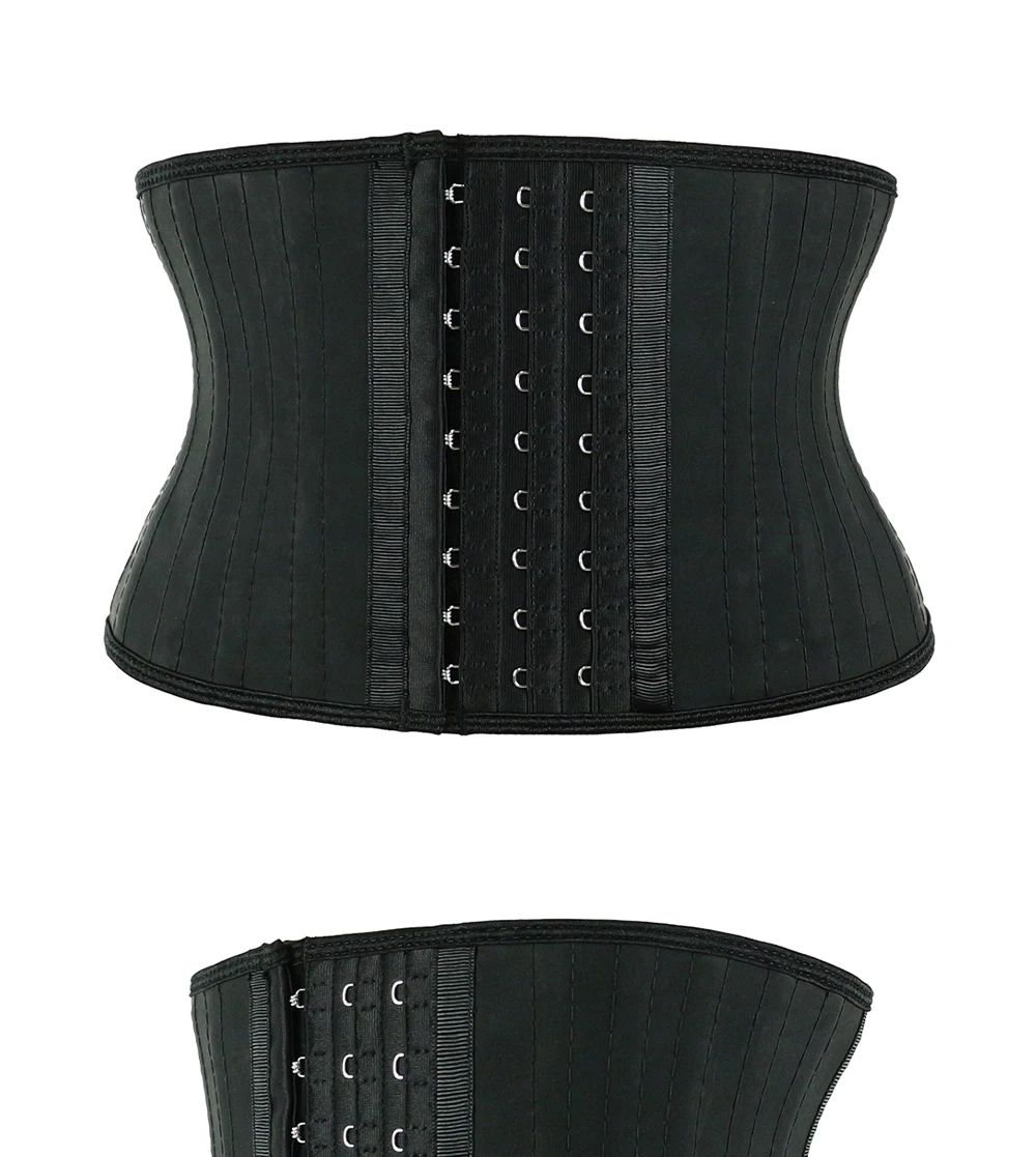 NB1943B-5 Atbuty Shorter Torso Waist Trainer 25 Steel Bones Corsets Small Waist Shaper Underbust Slimming Tommy Control (7)