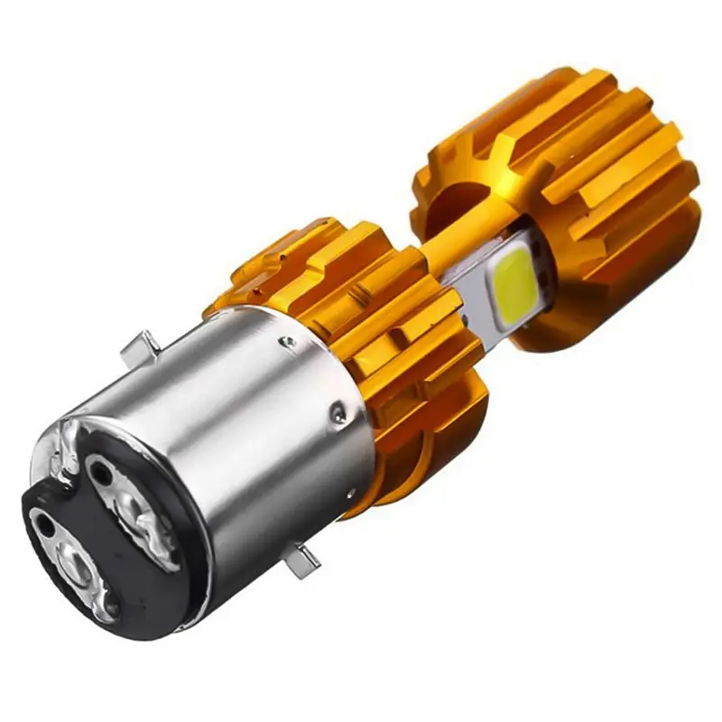 

H4 18W Led 3 Cob Dc 12V White Motorcycle Headlight Bulb 2000Lm 6500K Hi/Lo Beam High Power Super Bright Light Lamp