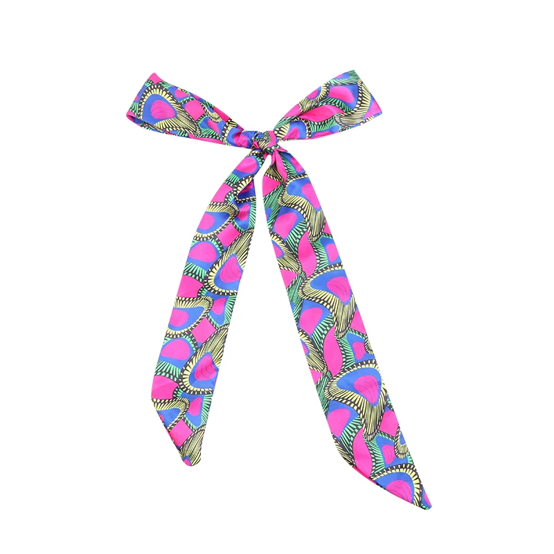 New African Pattern Print Headband for Women Twist Style Black Girl Head Wraps Elastic Hair Accessories Turban Headscarf