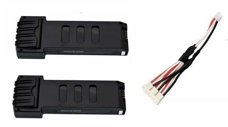 Batterie Drone 3.7V 2500mAh - Charge Rapide USB, Lot de 2