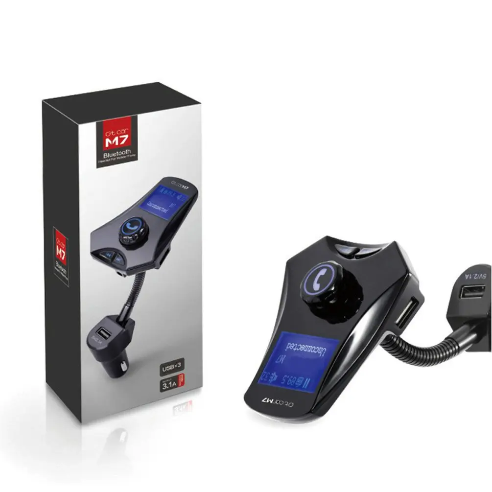 Автомобильный беспроводной Mp3 плеер Fm передатчик модулятор Usb зарядное устройство Hands-free Звонки внешняя Tf карта U диск