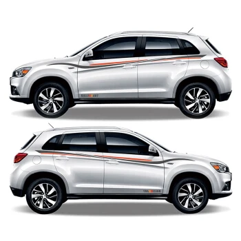 whiter car Автомобильный Стайлинг, автомобильные наклейки, автомобильные аксессуары для Mitsubishi ASX Oultander LancerEX, двухсторонние спортивные авто наклейки - Название цвета: whiter car