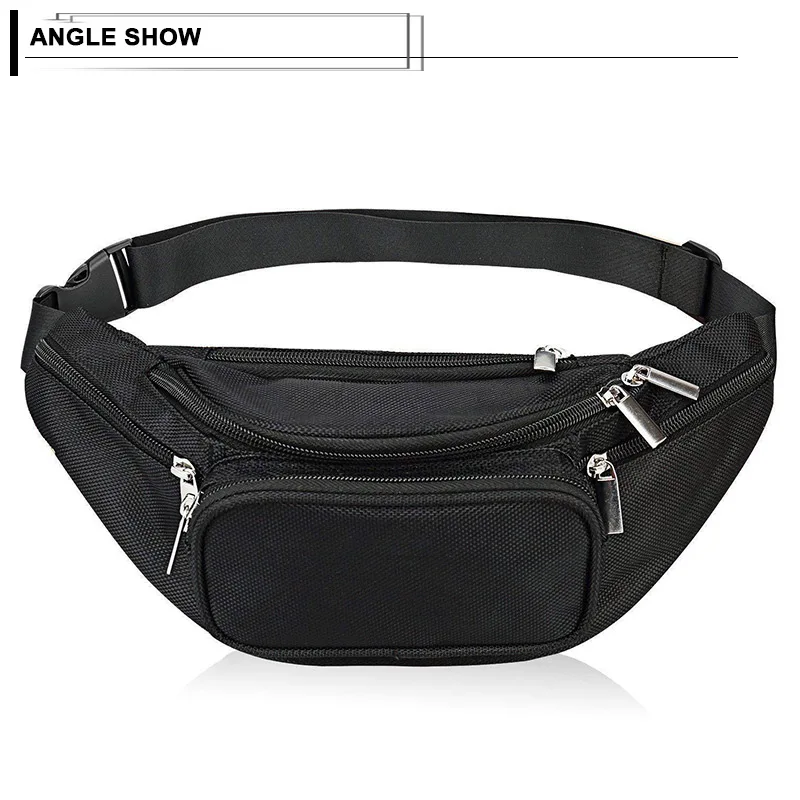 Brief Design Men Belt Waist Pack Large Capacity Phone Money Waist Bags Male Waterproof Male Travel Fanny Pack Durable Chest Bag