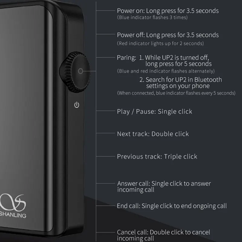 Shanling UP2 мини портативный усилитель Hifi Bluetooth 5,0 усилитель усилители для наушников стерео усилитель для наушников