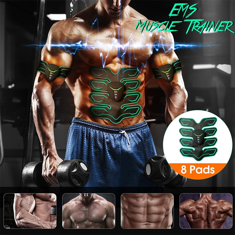 

Durable Slacker Physical Exercise Workout Fitness Equipment Gym 6 Modes 2*AAA PU Pads Home Muscle Muscle Trainer