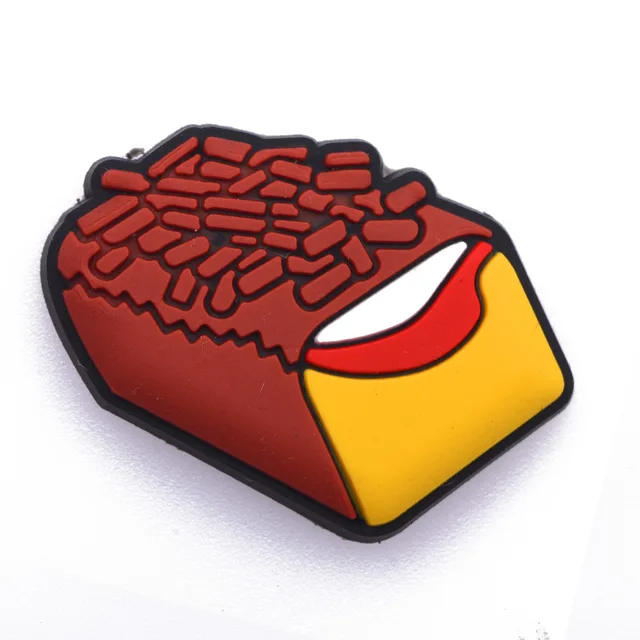 Hot Sell PVC Mexican Food Croc Shoe Charms Mexico Women Snake Drink Grill Chips Shoe Decorations Colorful Sports Car Accessories c0252