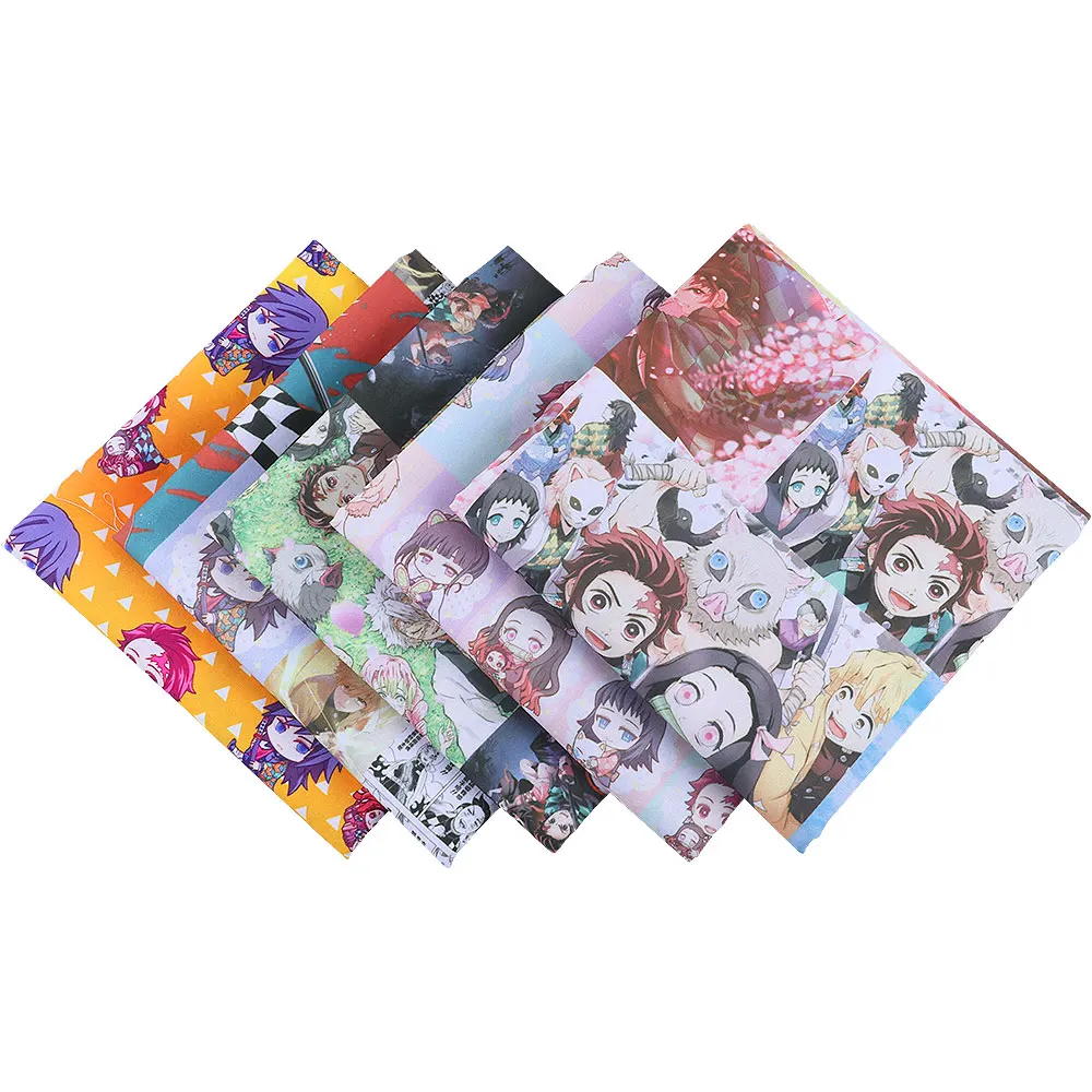 

50*140CM Cartoons pattern Polyester cotton Fabric Patchwor Printed for Tissue Kids Home Textile for Sewing Doll Dress Curtain