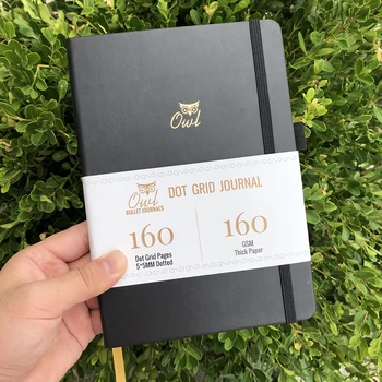 

Dotted Grid Bullet Journal Daily Writing Inspirational Happiness notebook