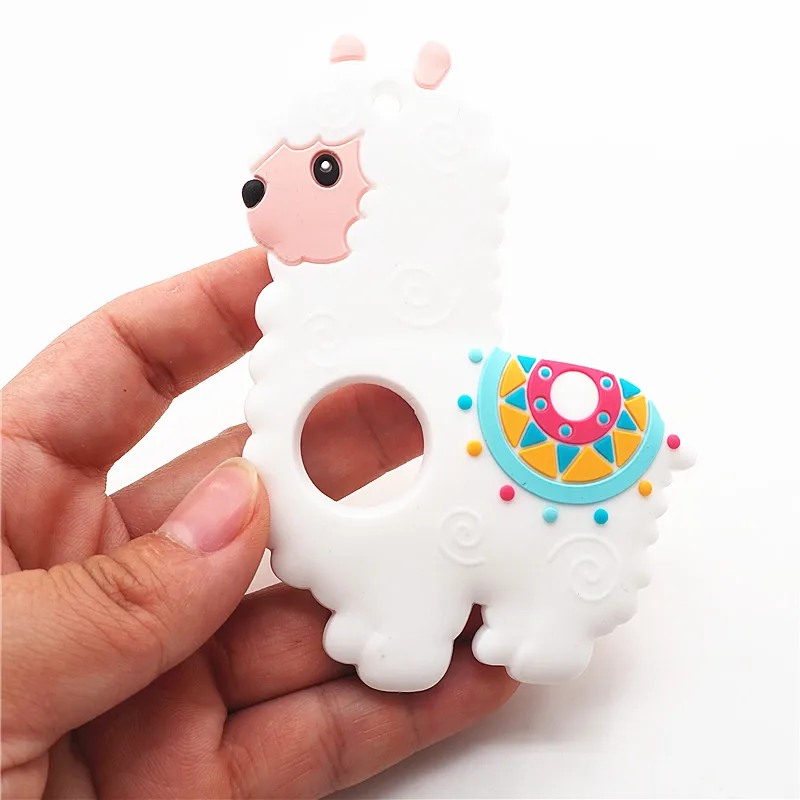 Chenkai 50PCS Silicone Teether Car Elephant Owl Koala Whale Fox Cloud Bunny Baby Pacifier Dummy Rabbit Teething Pendant