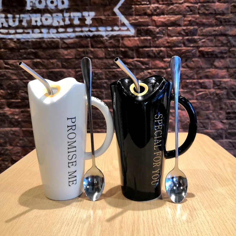 Креативная Милая Минималистичная индивидуальная керамическая кружка для