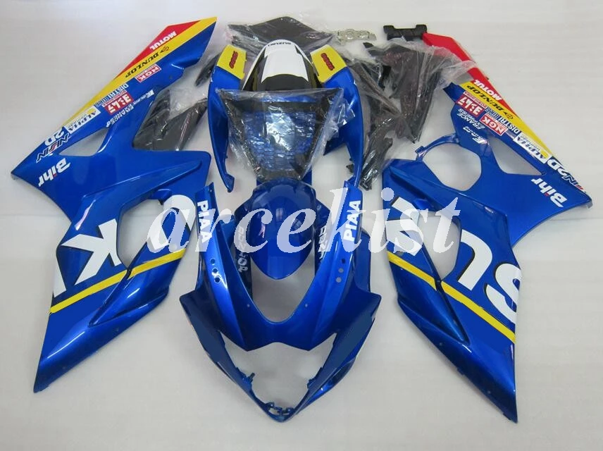 ABS пластик Обтекатели набор для Suzuki GSXR1000 GSXR-1000 K5 05 06 год 2005 2006 мотоцикл обтекатель Cowling+ крышка бака