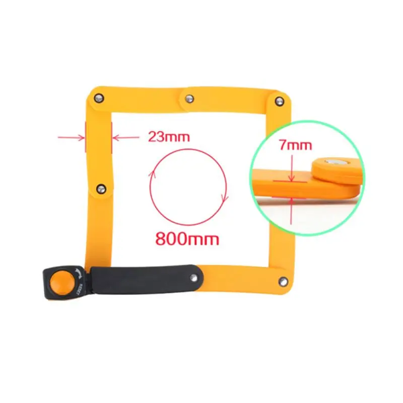 Outdoor Sports Cycling Anti-theft Mountain Bike Folding Lock Bicycle Joint Lock Anti-cut Code Lock Bicycle Accessories