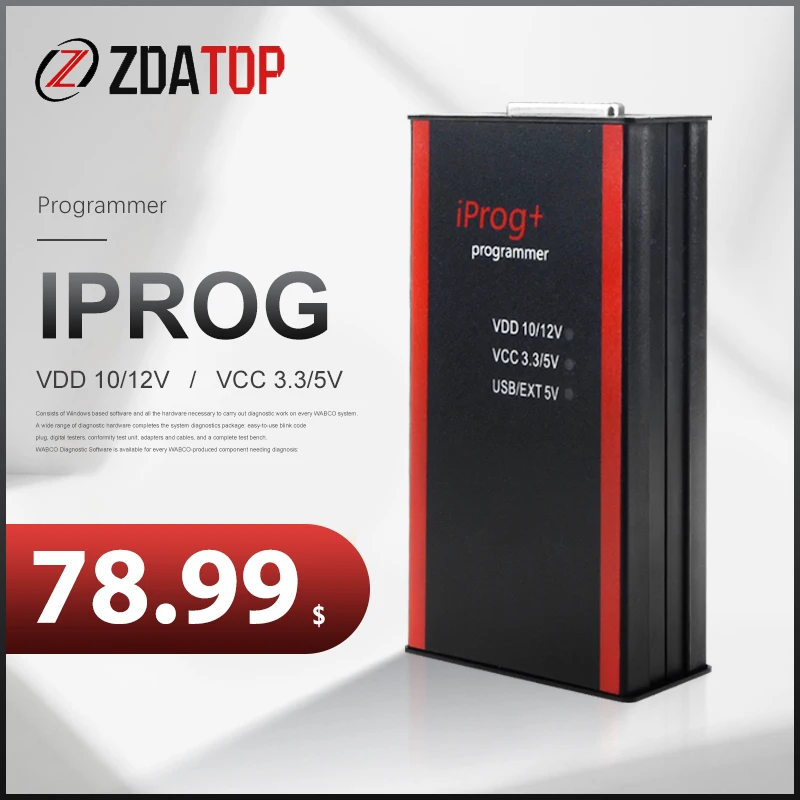 Программатор Iprog Pro V84 поддержка коррекции пробега сброса подушек безопасности до