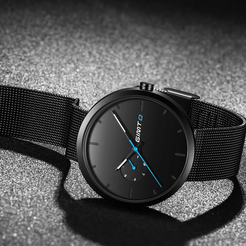 GIMTO Fashion Men Watches Male Top Brand Luxury Quartz Watch Men Casual Slim Dress Waterproof Sport WristWatch Relogio Masculino