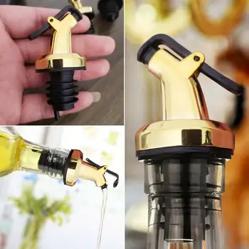 

3Pcs Oil Bottle Stopper Lock Plug Seal Leak-proof Food Grade Rubber Nozzle Sprayer Liquor Dispenser Wine Pourer Kitchen Bar Tool