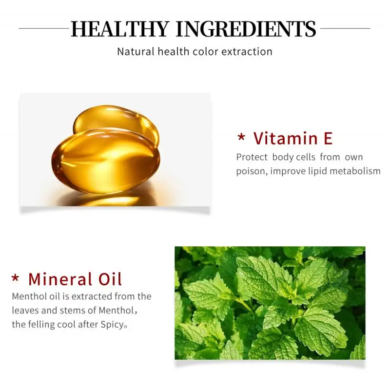 HANDAIYAN Natural Mint Lips Plumper 3D Crystal Jelly Lip Glaze Moisturizing Lip Gloss Liquid Lipstick Lip Cosmetic Makeup TSLM2