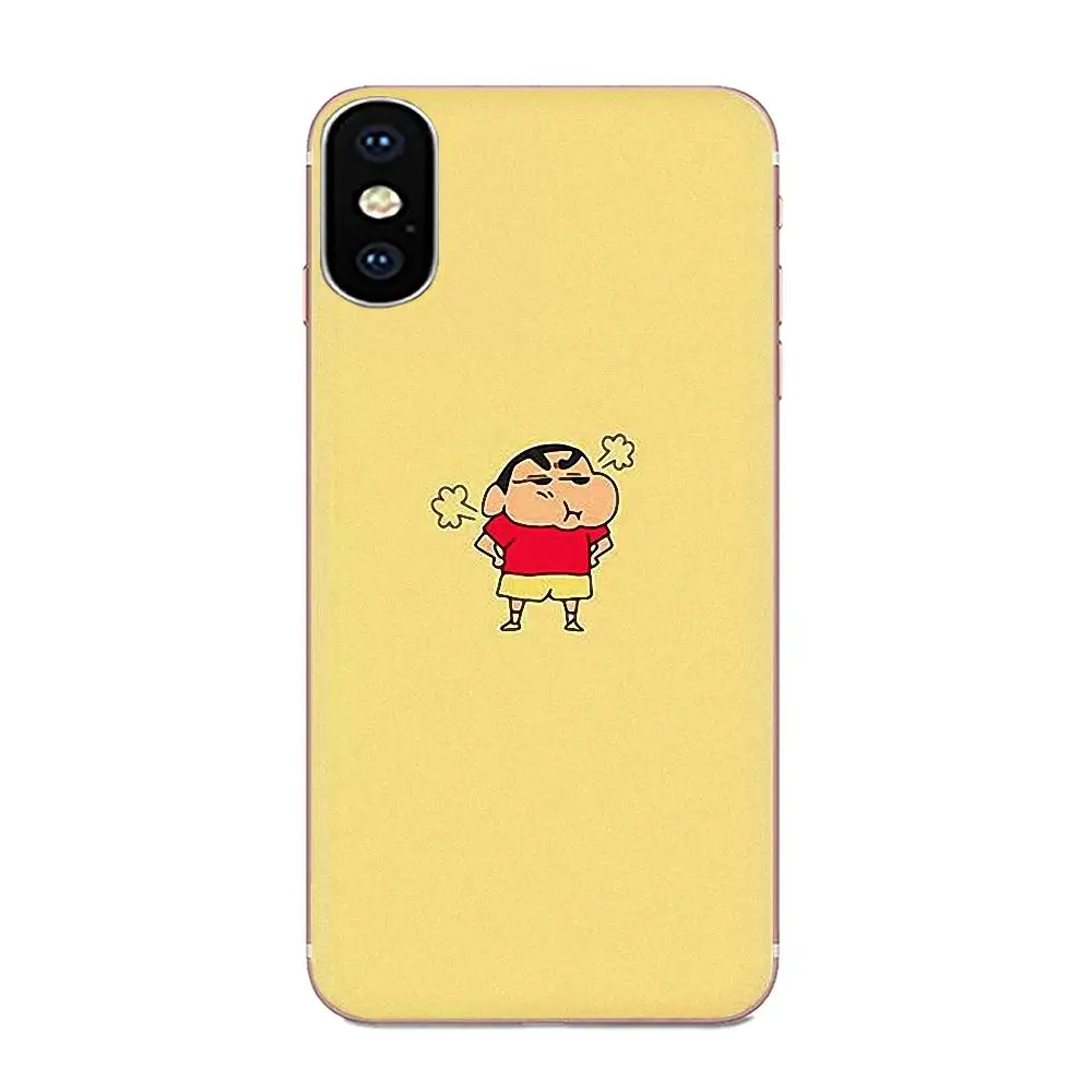 ТПУ чехлы Fundas Crayon Shin-Chan для Apple iPhone 11 Pro X XS Max XR 4 4s 5 5C 5S SE 6 6S 7 8 Plus - Цвет: as picture