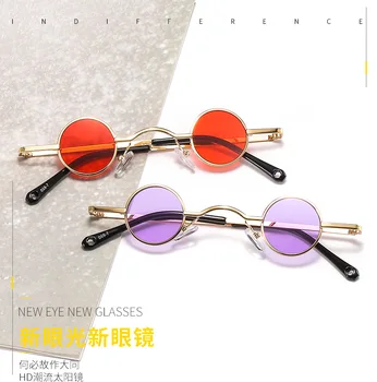 

2020 Vintage Small circular frame Sunglasses Women Luxury Sunglasses Men Frame Retro Fashion Sun Glasses Super Eyewear Female