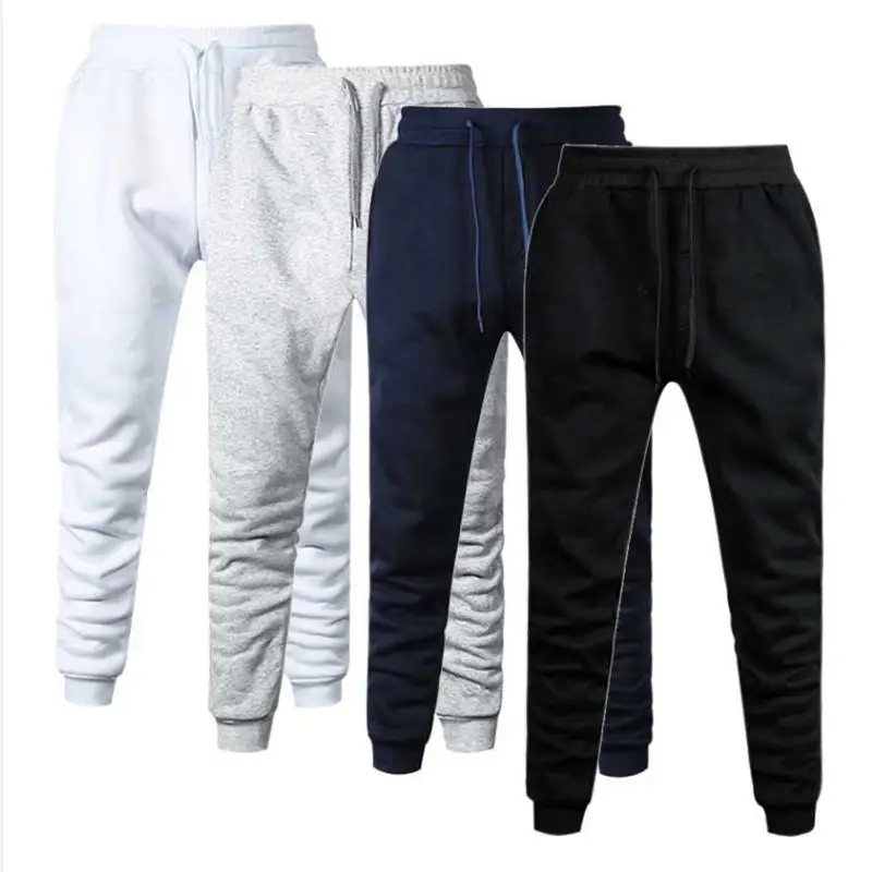 

Men Cotton Jogger Gyms Pants Spring Autumn Male Casual Elastic Fitness Baggy Trousers Mens Fleece Warm Winter Sweatpants