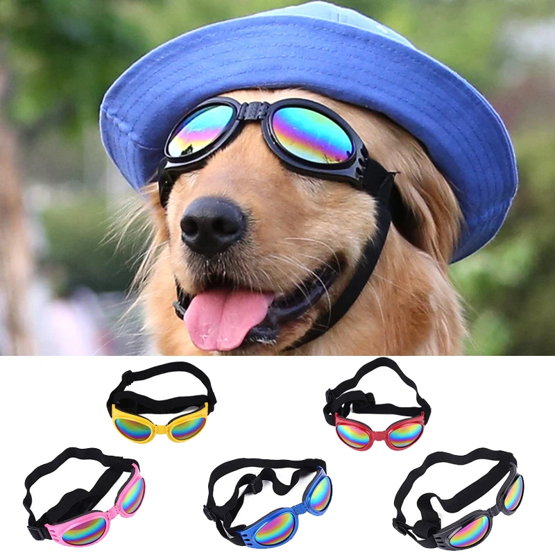 Pet Dog Goggles Sunglasses Foldable Elastic Sun Glasses Eye Wear Eye Protection