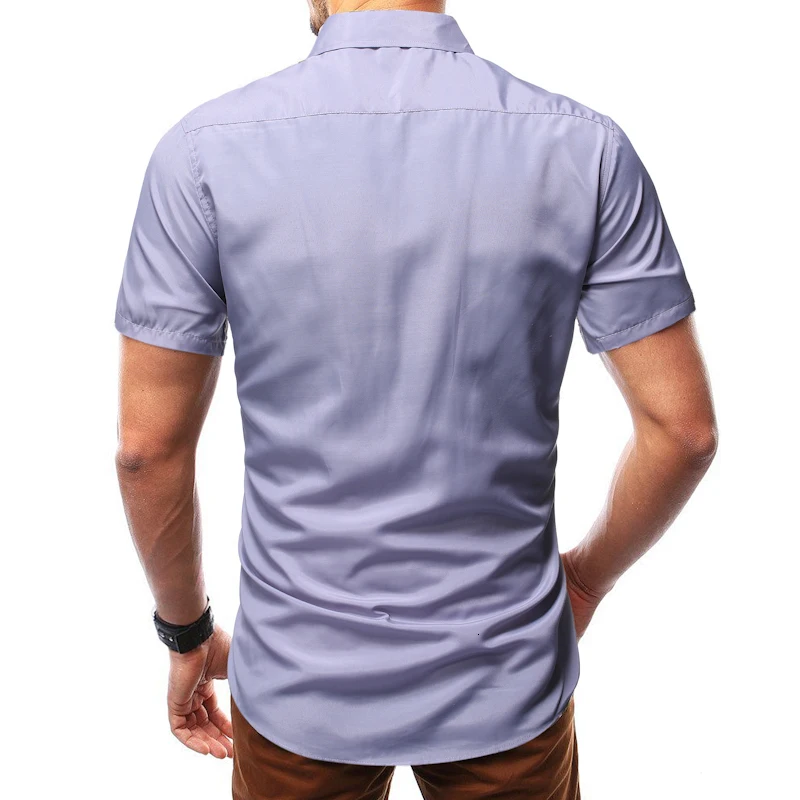 2019 новая стильная повседневная модная цветная рубашка с контрастным краем и квадратным воротником, большие размеры, мужская рубашка с