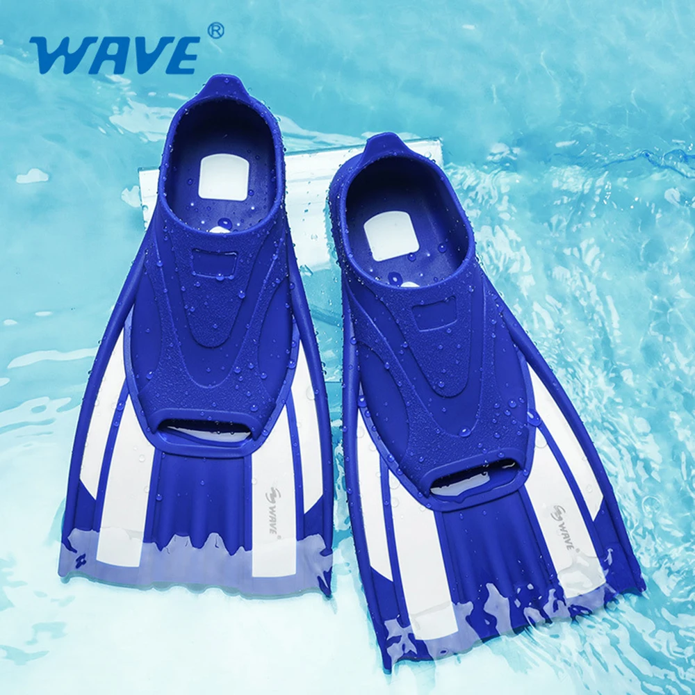 Professional Swimming Training Short Fins for Men and Women, Adult Fins Cover Feet, Breaststroke Free Snorkeling, New 2