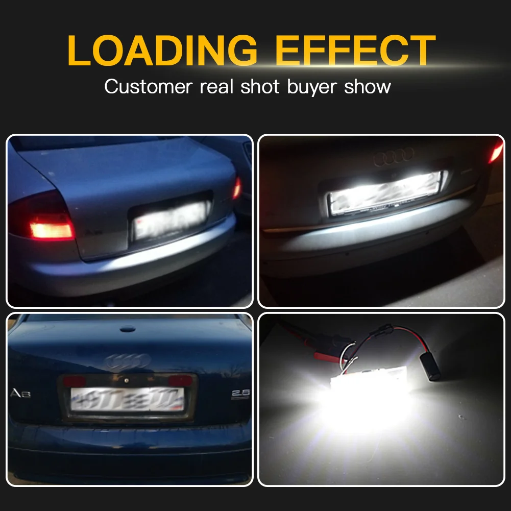 2pc LED ���̼��� ��ȣ �÷���Ʈ ����Ʈ ���� �ĸ� ���̼��� �÷���Ʈ ����Ʈ Audi A6 C5/4B Sedan 1997-2004 1998 1999 2000 2001 2002 2003