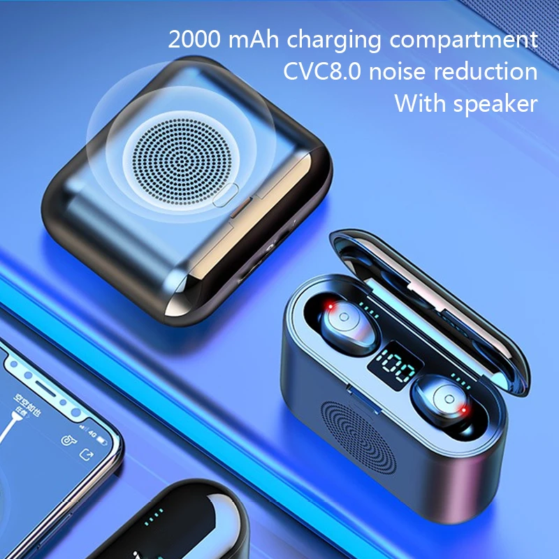 G6 TWS Mini Wireless Bluetooth Earphone 5 0 Touch Sports Stereo Noise Reduction Surround Sound For iphone and Android phone