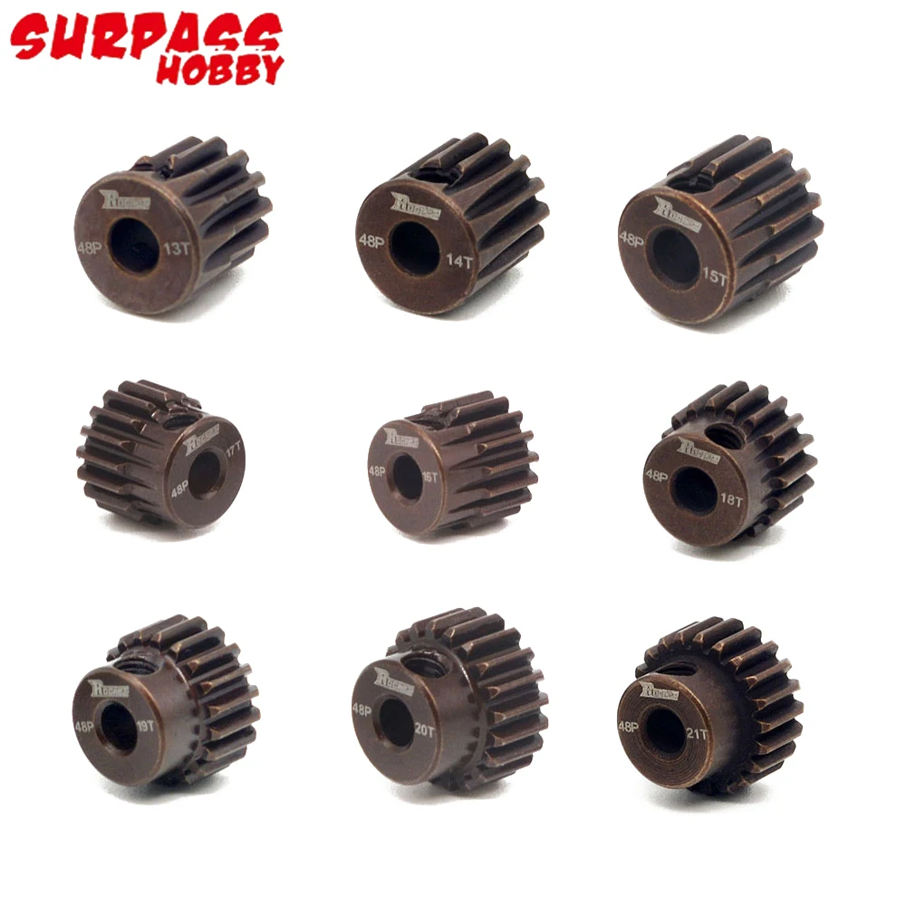 

3 шт./лот 48P 3,175 мм 13T-35T Металлическая Шестерня совместима с двигателем вала 3,175 мм для радиоуправляемой модели автомобиля HSP грузовика Багги HPI