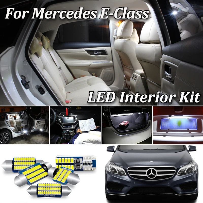 2x LED Licht Beleuchtung leuchten Kennzeichen Weiß für Mercedes Klasse E W211 