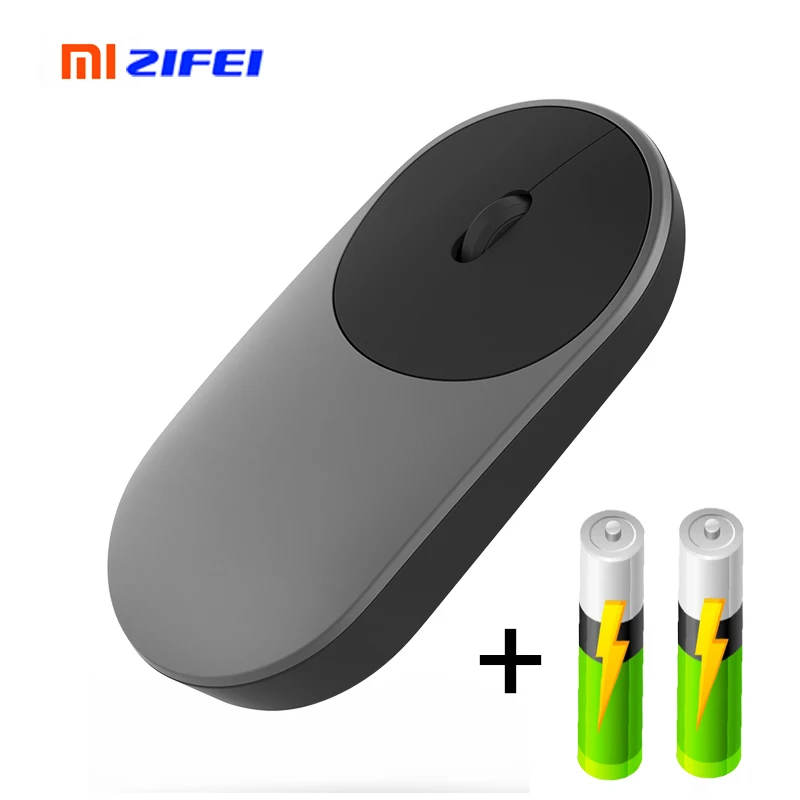 Черный Xiaomi mi беспроводная мышь Alu mi nium Сплав ABS Материал 2,4 ГГц WiFi Bluetooth 4,0 управление подключение портативная игра mi ce - Цвет: Черный