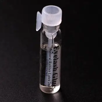 

2ml False Eyelash Glue Transparent Glass Travel Size Stick Makeup Super Eyelid Tool Glue Glue S5M1