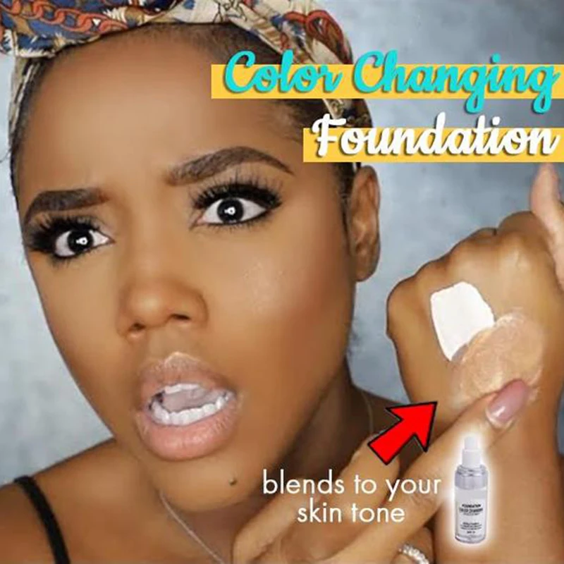 

40ml Liquid Foundation Makeup Base Nude Face Cover Magic Color Changing Concealer Lasting Makeup Skin Tone Foundation 3 colors