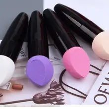 Newdate Non-latex slant cut sponge foundation brush handle handle warhead powder puff beauty tool