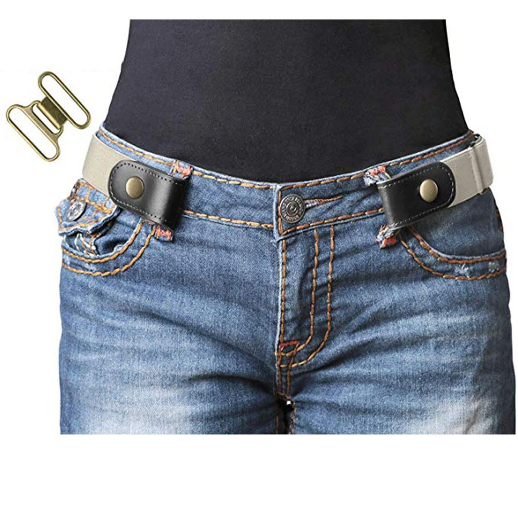 Jeans Without Buckle Belt Elastic Band Western Cowgirl Waist Belt Women