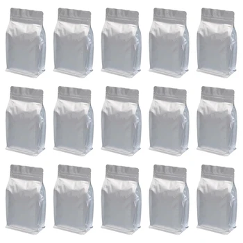 

20pcs Aluminum Foil Tea Bag Stand Up Food Packaging Bag Eight Sides Sealed Packet Resealable Baking Packaging Bag Pouch 2020