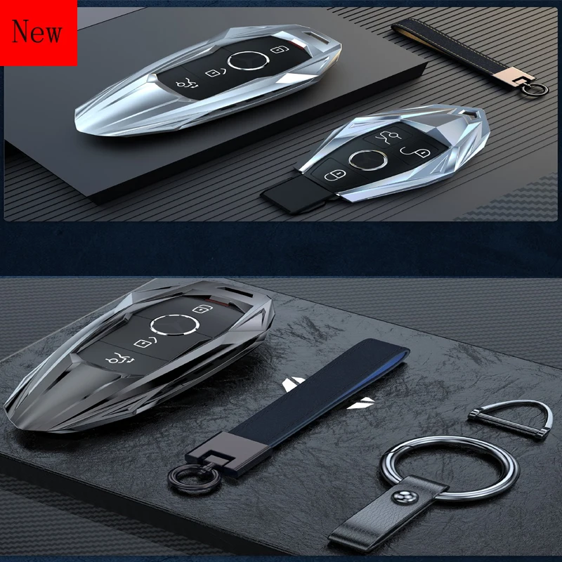 

High-Quality Galvanized Alloy Car Smart Key Case Cover for Mercedes-Benz C260l E300l GLC260 GLC300 C200l Car Accessories