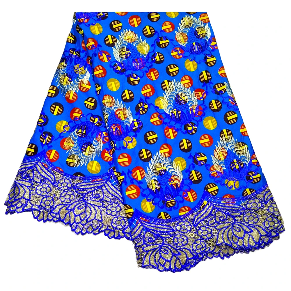 Ankara African Wax Prints Fabric Nigerian Embroidery Lace 6Yardslot | Аксессуары для одежды
