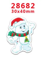 28682 30 шт. плоское украшение из смолы Рождество смолы pr28695 - Цвет: 28682