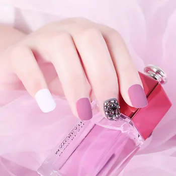 

24pcs/boxed Stylish Durable Black Auburn Diamond Personalized Short press on nail Patch Polish Web Celebrity fake nail with glue