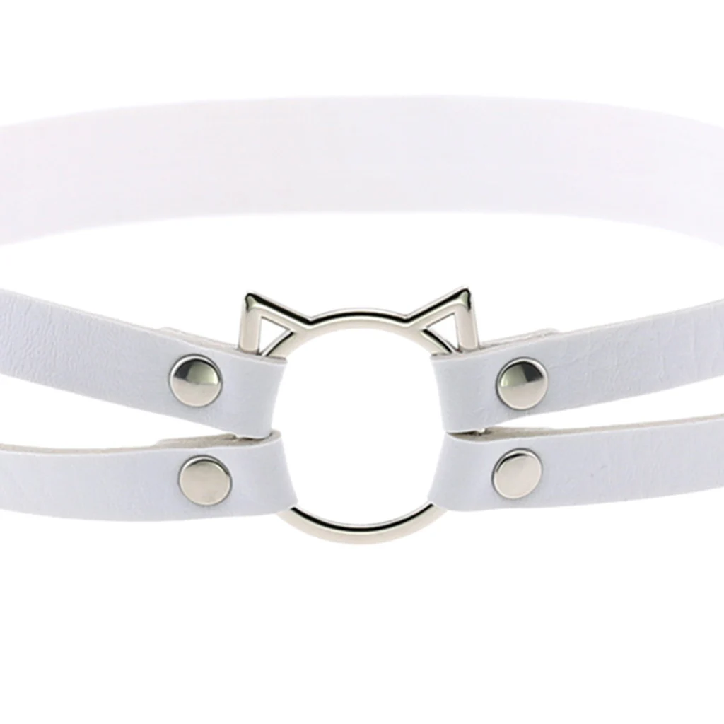 Ladies Gothic PU Leather Elastic Garter Belt Thigh Ring Dancer Clubwear Punk
