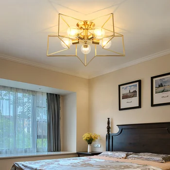 

Nordic Industrial Style LED Ceiling Lights Glass Ceiling Lamp Restaurant Hanging Lamp Living Room Lamp Bedroom Cafe