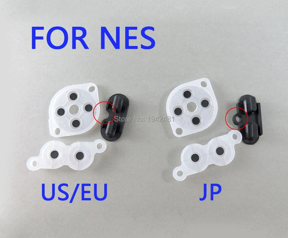 Us/Eu Jp Silicone Conduttivo Adesivo In Gomma Button Pad Tastiera Di Alta Qualità Per Nes Super Nes Nintendo Conduttivo Di Ricambio