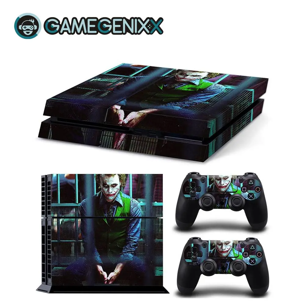 The Joker GAMEGENIXX Кожа Наклейка Защитная Наклейка Обложка для PS4 консоли и 2 контроллеров-Джокер - Цвет: The Joker
